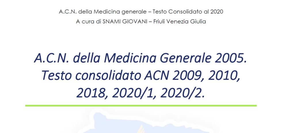 Testo Consolidato ACN – SNAMI BRESCIA